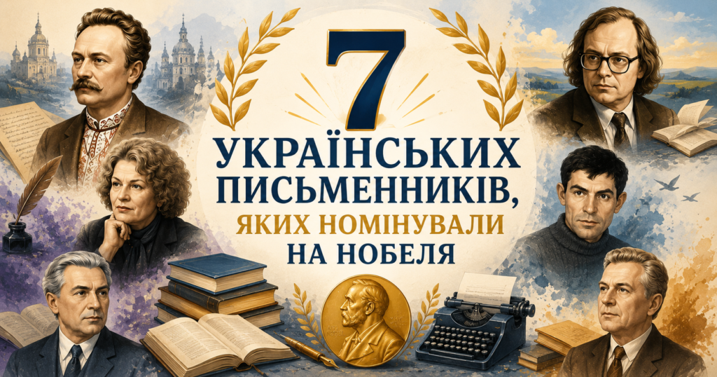 7 українських письменників: Нобелівські надії та їхні твори